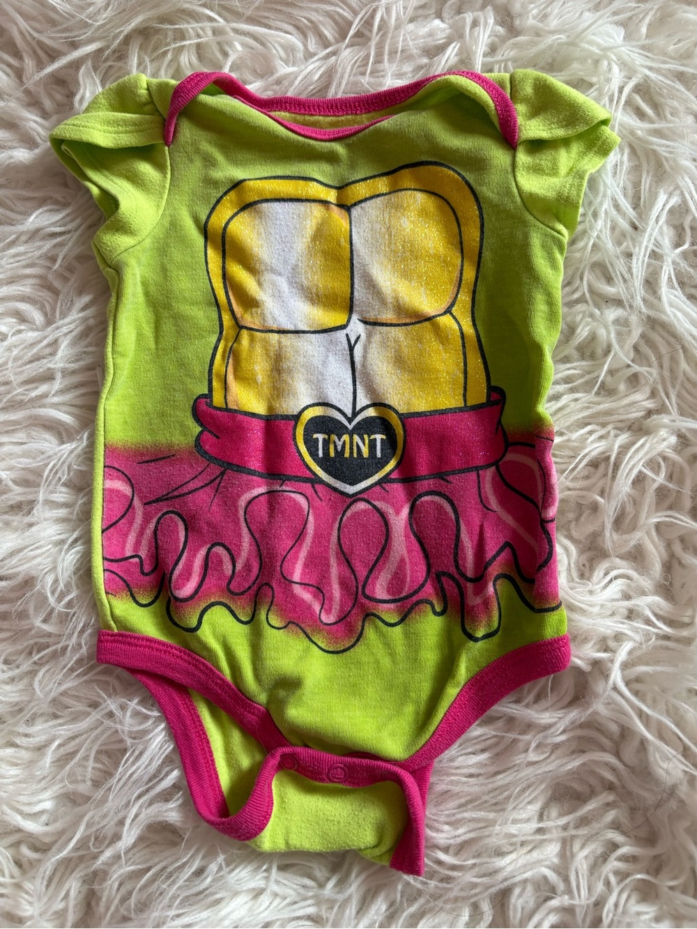 Nickelodeon TMNT Girl Faux Tutu Bodysuit 3-6M